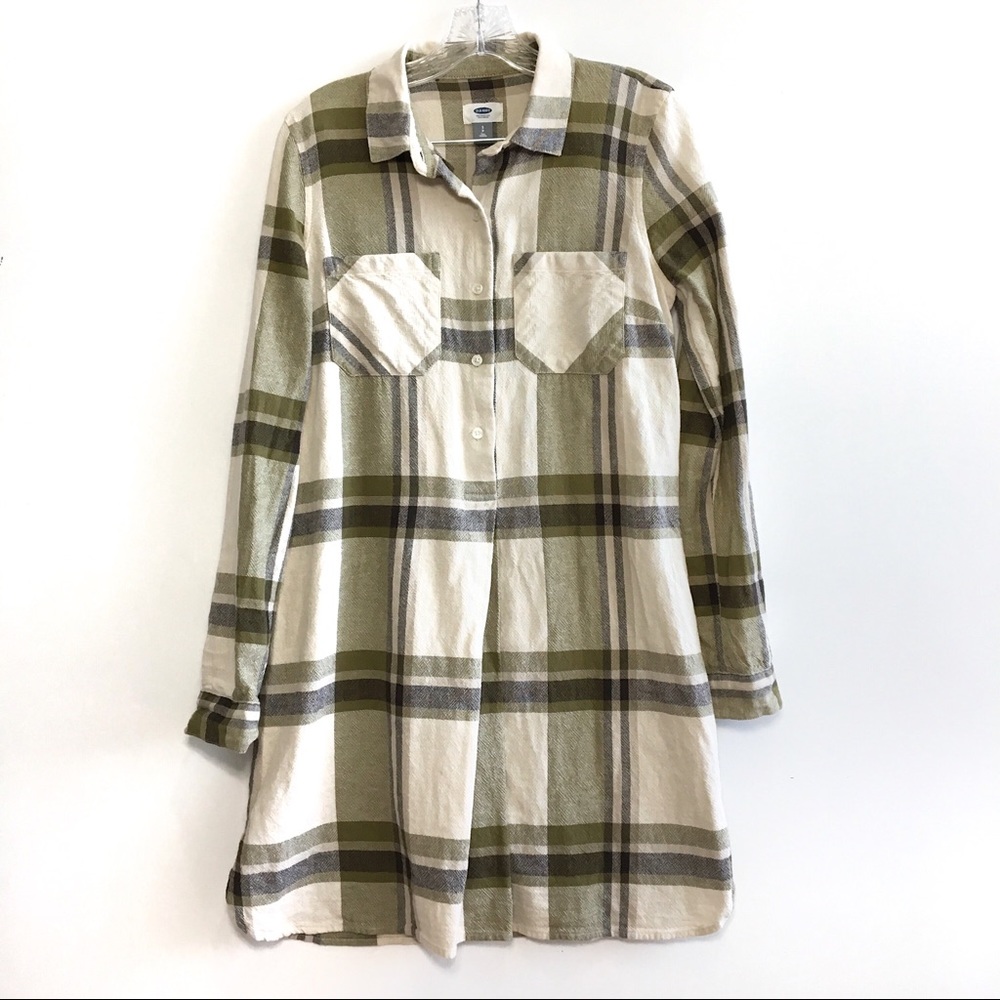 Old Navy Long Sleeve Collar Button Up Shirt Dress